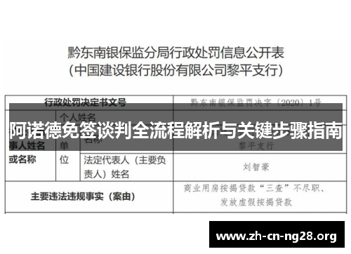 阿诺德免签谈判全流程解析与关键步骤指南